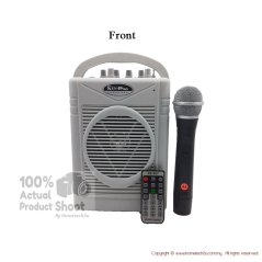 KENPRO Portable Wireless PA Amplifier with USB & SD Card Player (White)