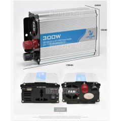Hometech2u Lon Sam Car Power Inverter 300 Watt DC 12V to AC 220V +USB 5V