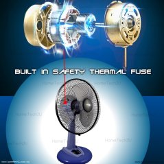 Hometech2u  Mastar 16" Inch Table Fan MAS-464TF (Blue)