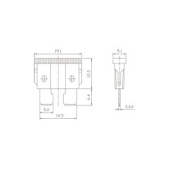 Ipohonline ZEEMAN Automotive 15A Standard Blade Plugin Fuses - 10pcs