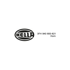 Ipohonline Hella 3FH 940 800-821 Black Sleek 24V Horn Set
