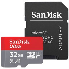 SanDisk 32GB Ultra 98 MB/S microSDHC UHS-I Micro SD Card with Adapter