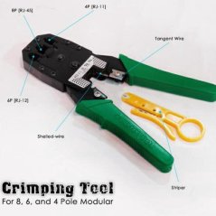 Ipohonline 1 Piece WIRE CABLE and NETWORK CRIMPER PLIER (set), eRomman Marketplace