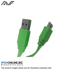 AVF S-Smartphone 3 Micro USB 3.0 5Gbps Super Speed Sync & Charge Cable (Green), eRomman Marketplace
