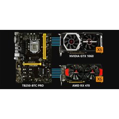 BIOSTAR TB250-BTC PRO Core i7 / i5 / i3 LGA 1151 Intel B250 DDR4 12 GPU AMD Nvidia Crypto Mining Bitcoin Ethereum Motherboard, eRomman Marketplace