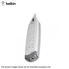 Ipohonline Belkin F9H402sa2M-MY 4-Socket Surge Protector with Aerial TV Port - 2 Meter, eRomman Marketplace
