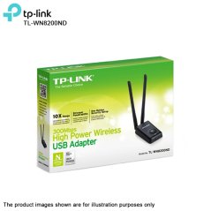 TP-LINK 300Mbps High Power Wireless USB Adapter WITH Long Range 2 x 5dBi Antennas TL-WN8200ND, eRomman Marketplace