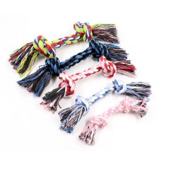 GTE Pet Tooth Dog Braided Cotton Rope Chewing Toy 30CM (Random Color)