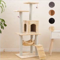 GTE Pets Cat House Activity Play Cat Tree House Play Tower (4 Colors)