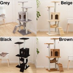 GTE Pets Cat House Activity Play Cat Tree House Play Tower (4 Colors)