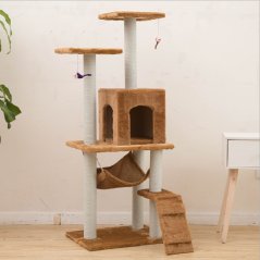 GTE Pets Cat House Activity Play Cat Tree House Play Tower (4 Colors)