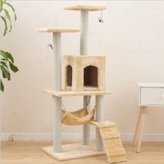 GTE Pets Cat House Activity Play Cat Tree House Play Tower (4 Colors)