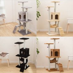 GTE Pets Cat House Activity Play Cat Tree House Play Tower (4 Colors)