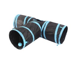 Gdeal Three-Way Ring Cat Paper Channel Pet Cat Tunnel Foldable Toys