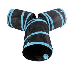 Gdeal Three-Way Ring Cat Paper Channel Pet Cat Tunnel Foldable Toys