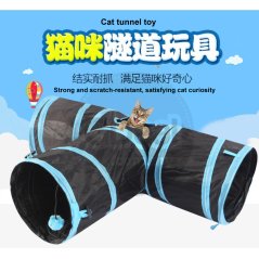 Gdeal Three-Way Ring Cat Paper Channel Pet Cat Tunnel Foldable Toys