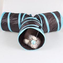Gdeal Three-Way Ring Cat Paper Channel Pet Cat Tunnel Foldable Toys