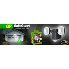 Hometech2u GP Batteries RF2.1 SAFEGUARD Motion Sensor Light LED outdoor floodlight (+ motion detector)