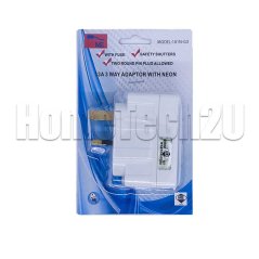 محول طاقة من 3 منافذ بإضاءة LED