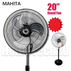 Hometech2u Mahita 20" Inch Industrial Stand Fan Heavy Duty Stand Fan