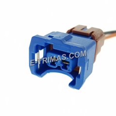 E-trimas 2 Pin Mitsubishi 4G92 Mivec Intake Air Temperature IAT Sensor Socket Connector