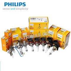 E-trimas Philips Halogen Bulb Headlight H1/H3/H4/H7/H11/HB3/HB4