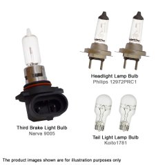 Ipohonline Perodua Alza Auto Lamp Light Bulb Set - PHILIPS H7 Premium Vision Headlight Lamp Bulb x2 + Koito 1781 T16 Tail Lamp Bulb x2 + Narva HB3 9005 Third Brake Light Bulb