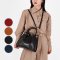 Gdeal 2pcs Women Handbag Crocodile Pattern Shoulder Bags Female Sling Casual Fashions