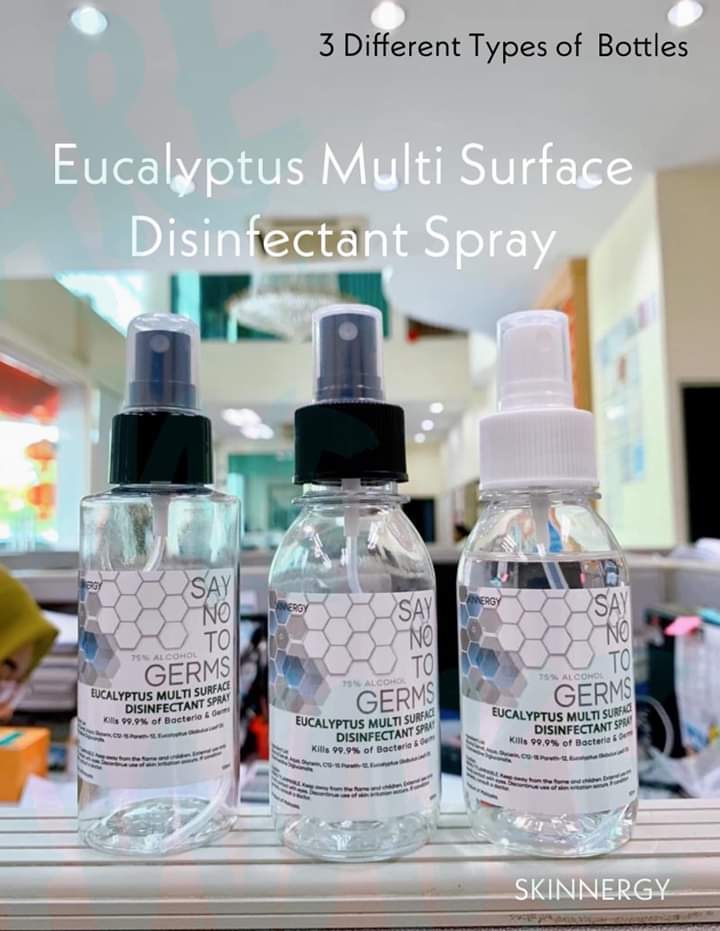 Buy SKINNERGY Say No To Germs Eucalyptus Multi Surface Disinfectant Spray 100ml Hand Sanitiser