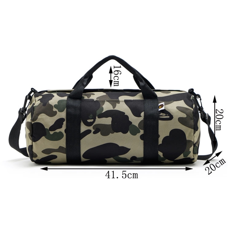 D) BAPE A Bathing Ape Large Duffle Bag Gym Bag