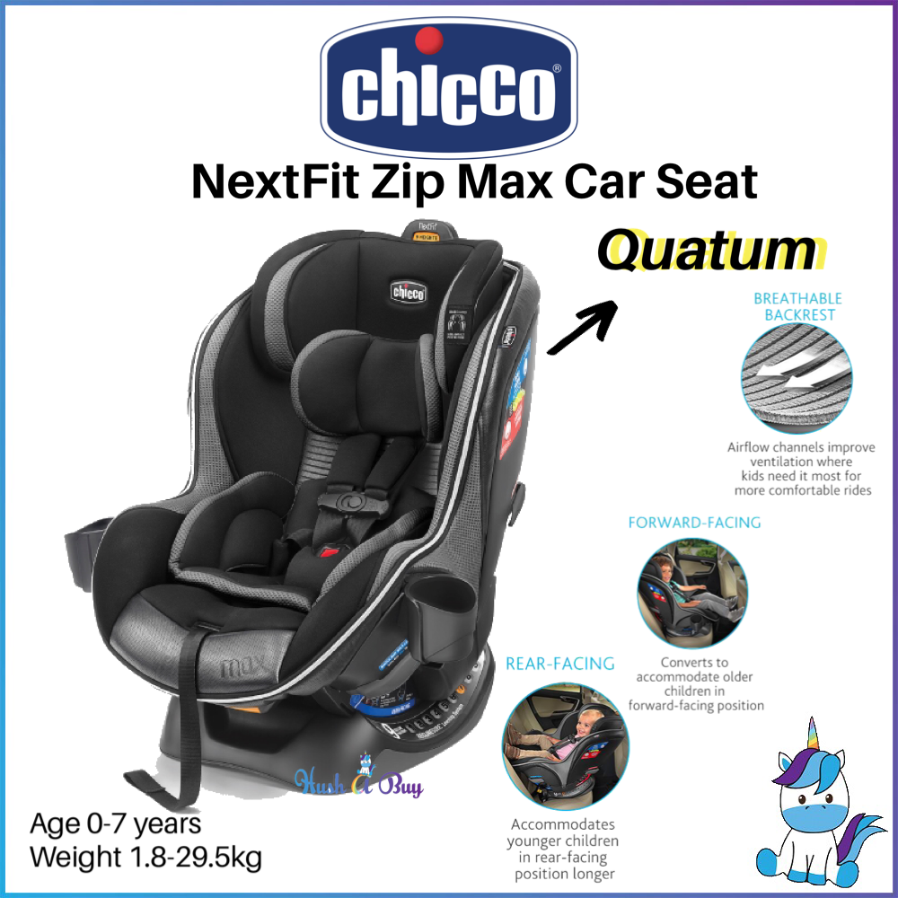 chicco nextfit zip air rear facing height limit