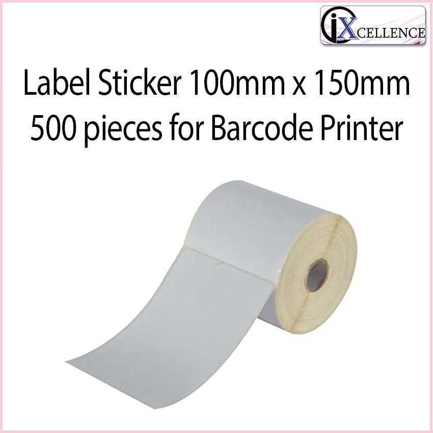 Buy Label Sticker 100mm x 150mm x 500 Barcode Printer | eRomman