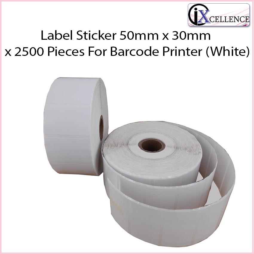 Buy Label Sticker 50 x 30 x 2500 For Barcode Printer | eRomman