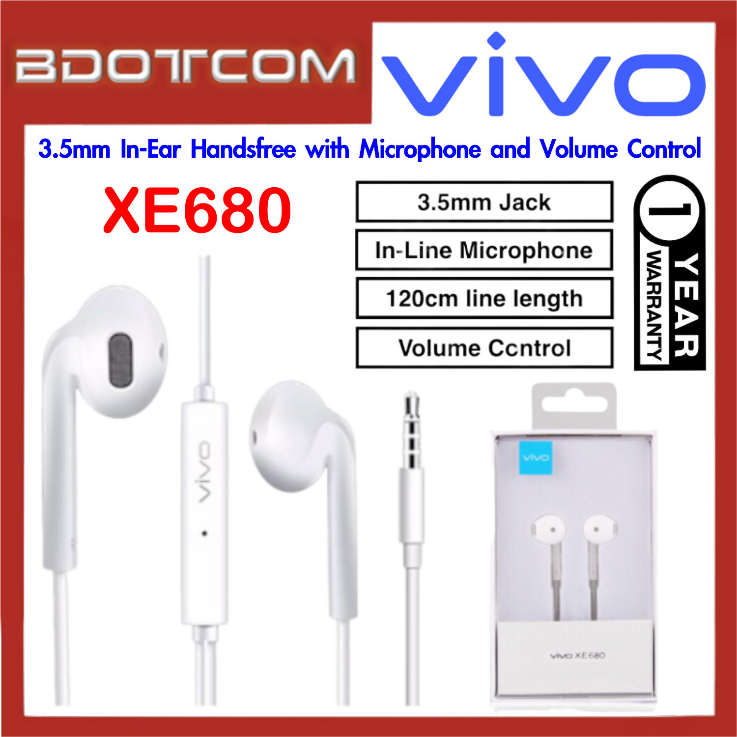 vivo y15 handsfree
