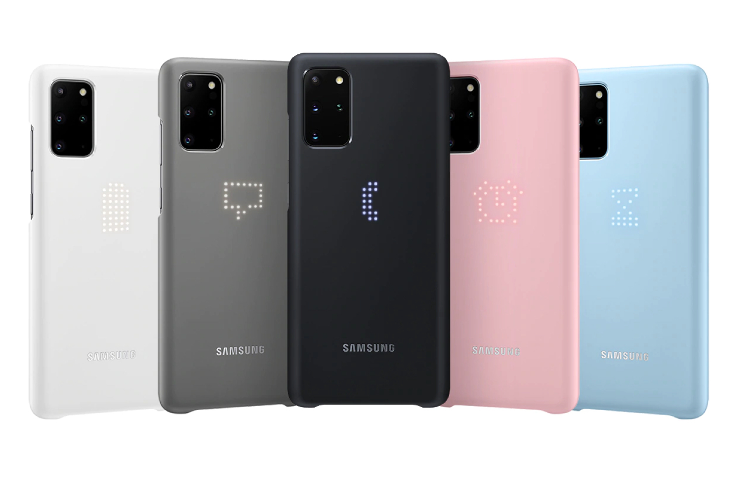 Originalus dėklas Samsung Galaxy S20 Plus Smart Led juodas - kmobile.lt