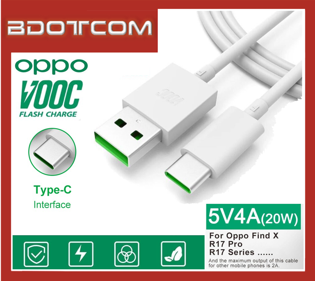 Buy Original OPPO VOOC Fast Charging USB Type C Cable for Oppo