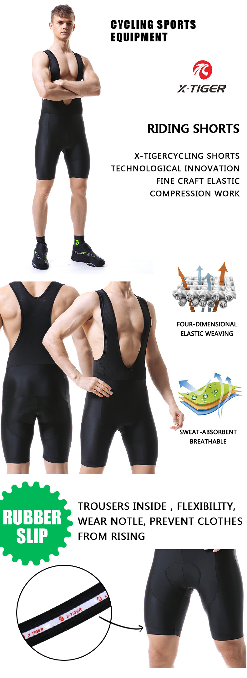 Buy X-TIGER Cycling Bib Shorts Summer 