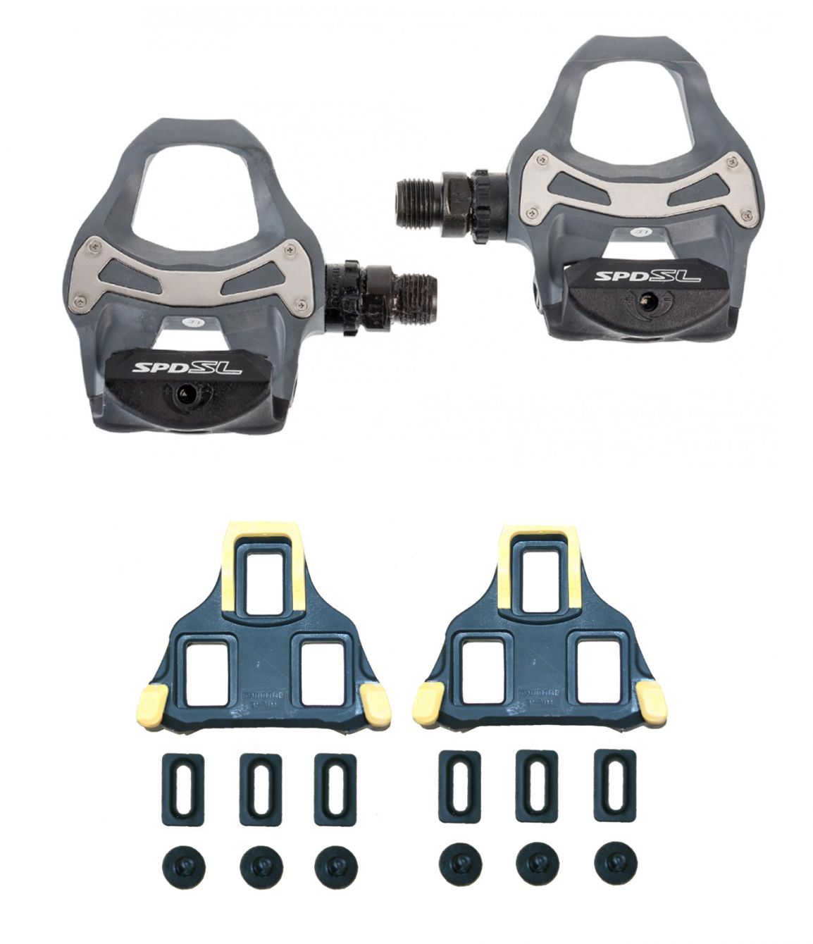 Shimano R550 Pedals with cleats light weight road bike rb clipless Black Grey