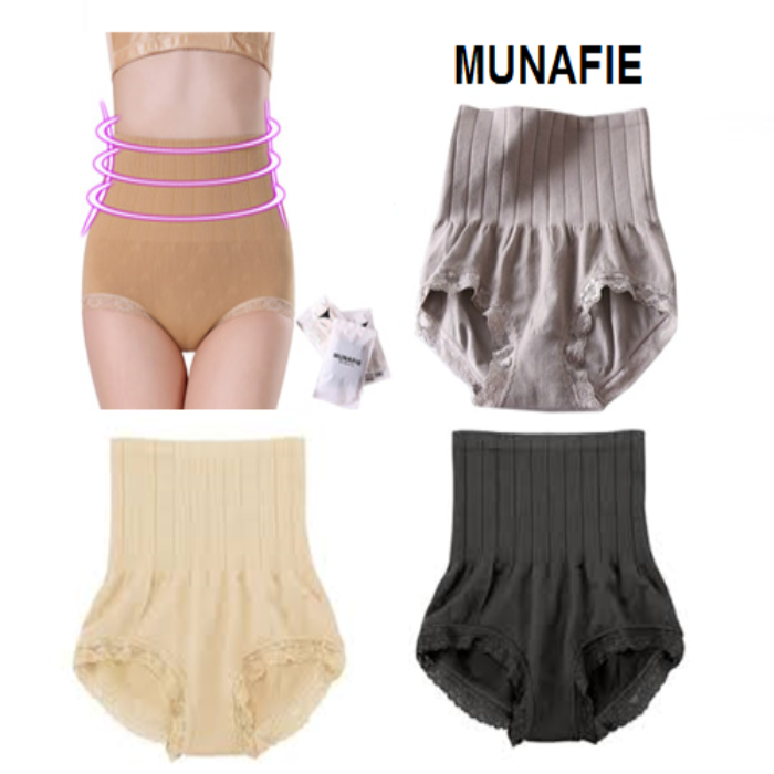 Buy Munafie Super Slimming Panties - Free Size (Grey)