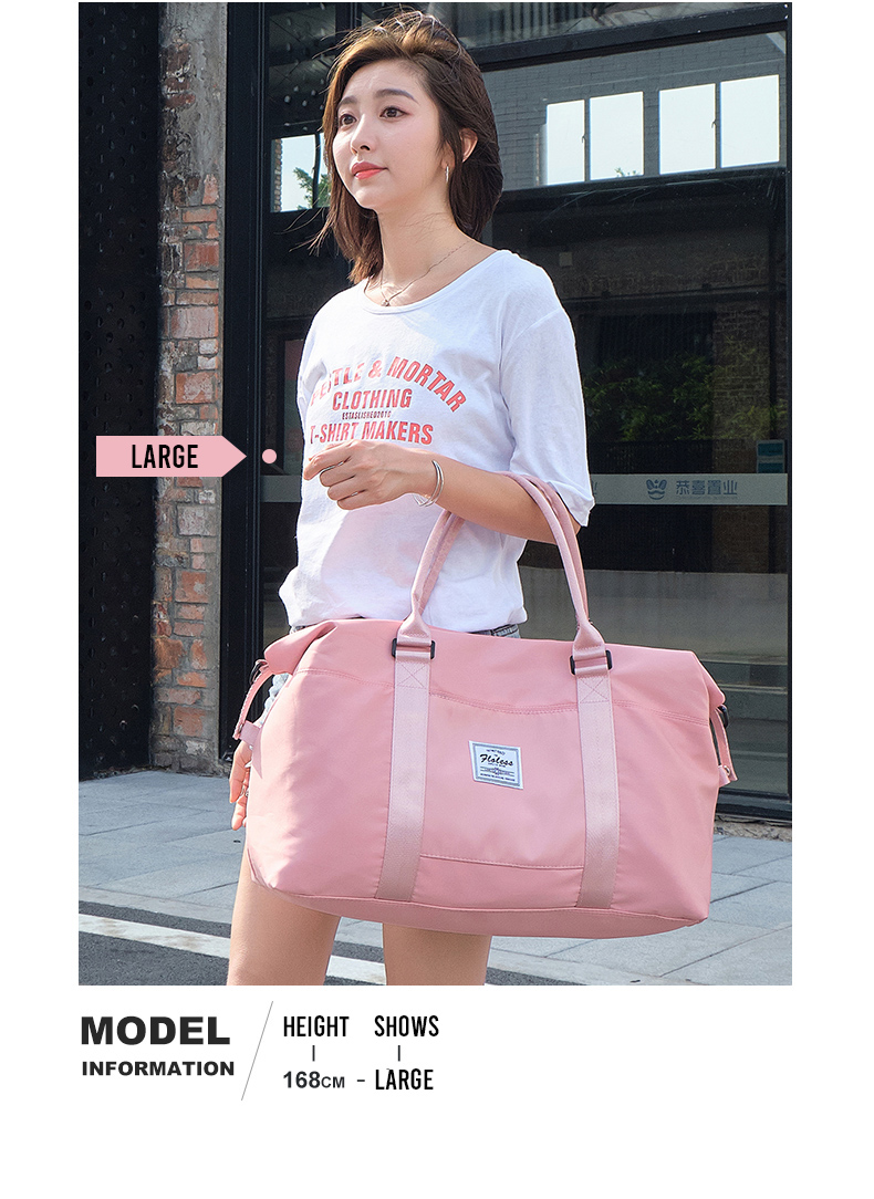 Buy Gym Floless Bag Outdoor Duffel 4093 (Pink) Online | eRomman