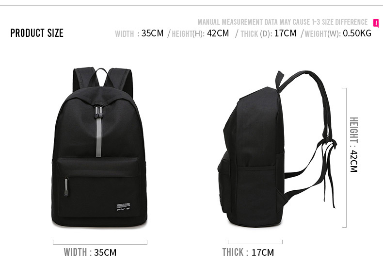 Buy Werocker One Line Backpack 0886 (Black) | eRomman