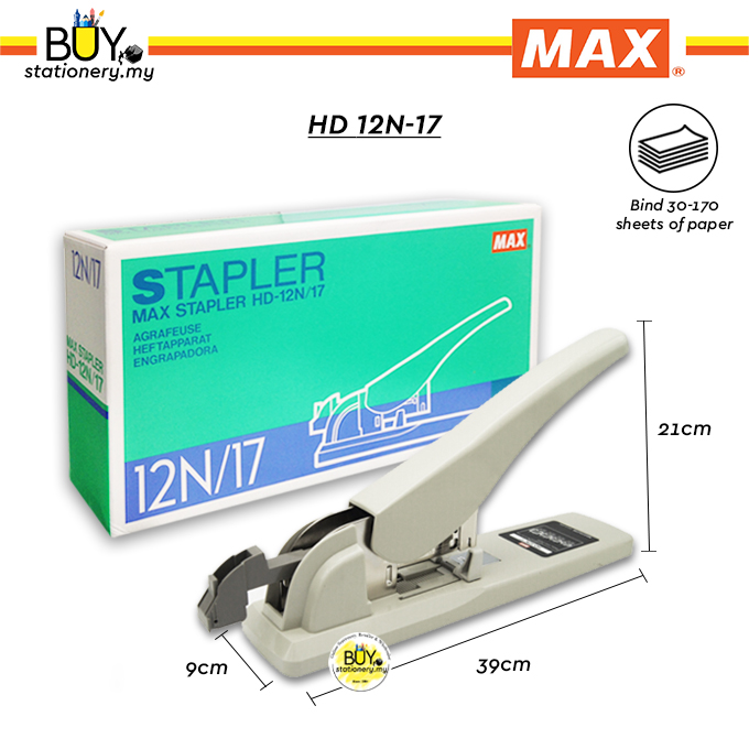 Buy Buystationery Max Heavy Duty Stapler HD 12N17/24 (PCS) Online