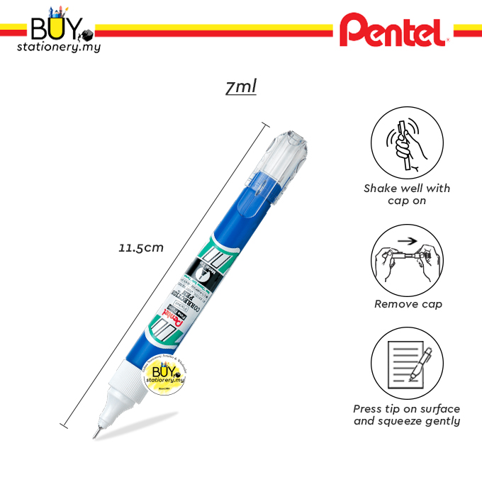 Buy Liquid Paper Correction Pen Fine Point Pentel eRomman