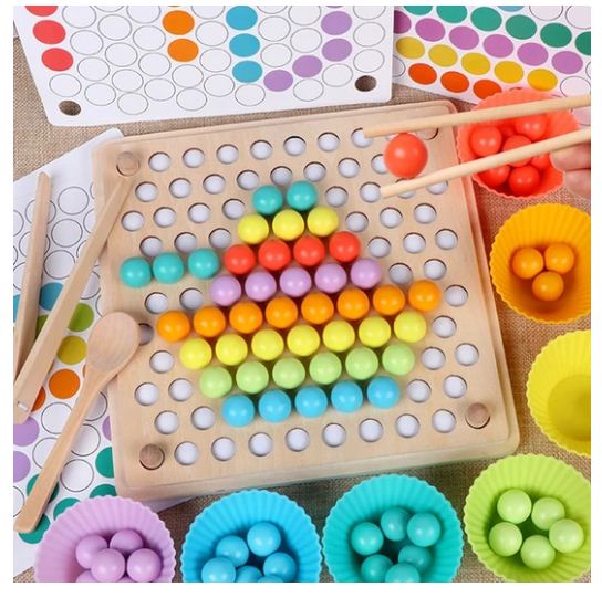 تسوق OZM Toy Toddler Sorting Matching Game With Chopsticks 0963 سوق رمان