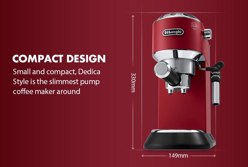 Buy Delonghi Dedica Style Pump Espresso Ec685 R Red Eromman
