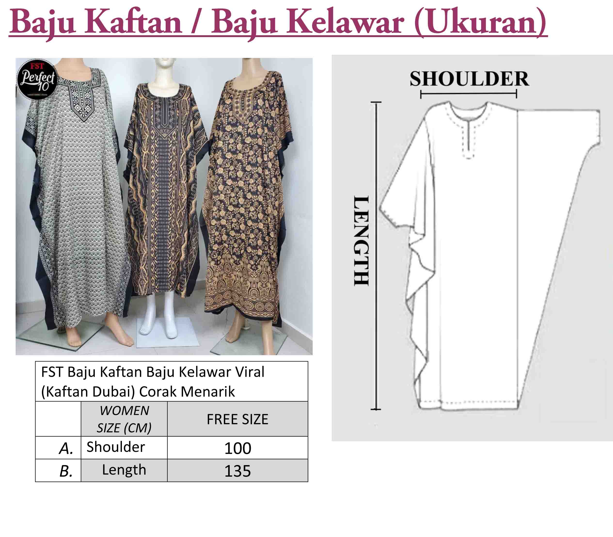 baju caftan