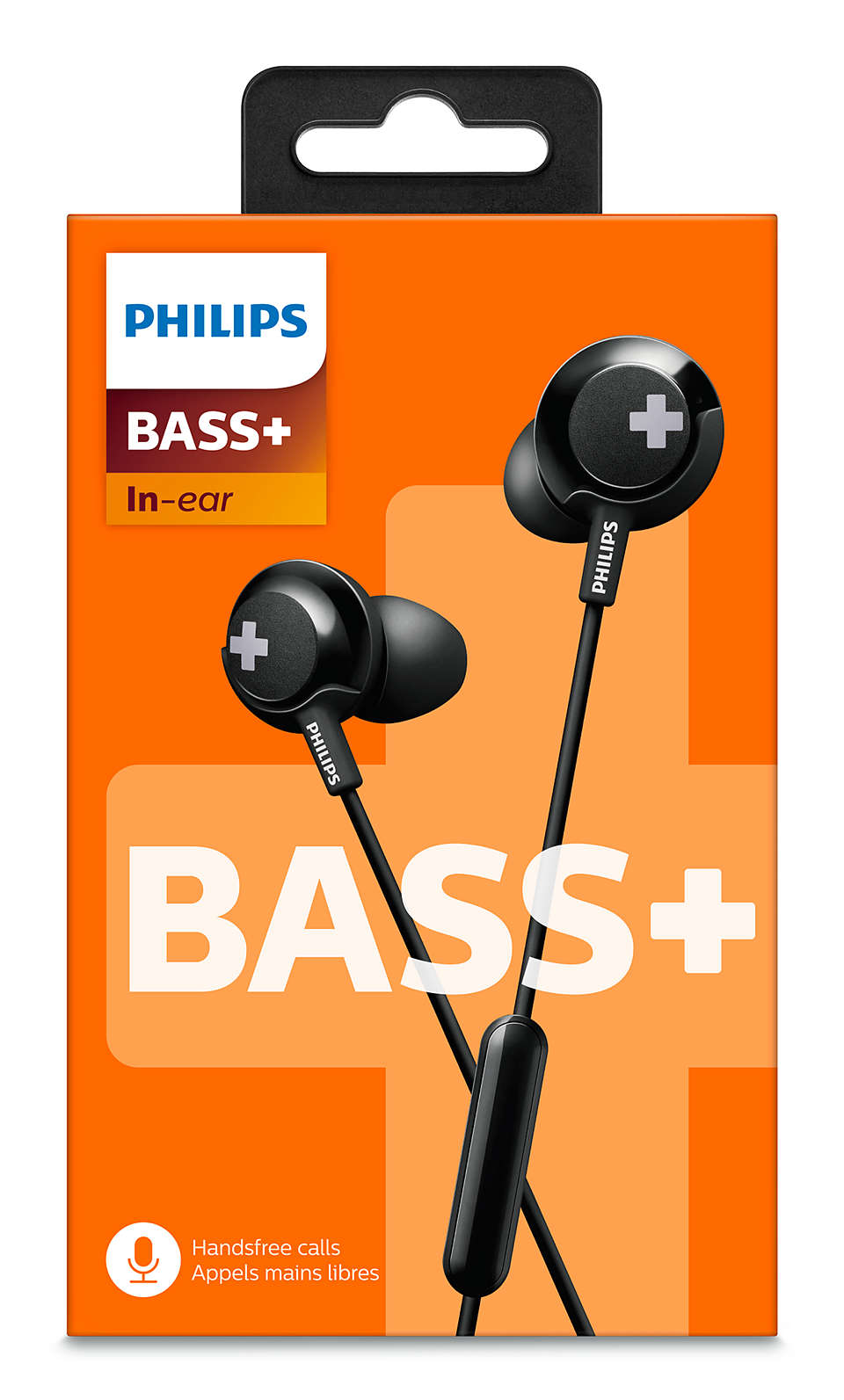 Electronics :: TV , A/V , Gaming \u0026 Wearables :: Audio :: Headphones \u0026  Headset :: Philips BASS+ earphone with built-in mic SHE4305 / SHE4305BK  (Black) - Shop Online Best Products | eRomman