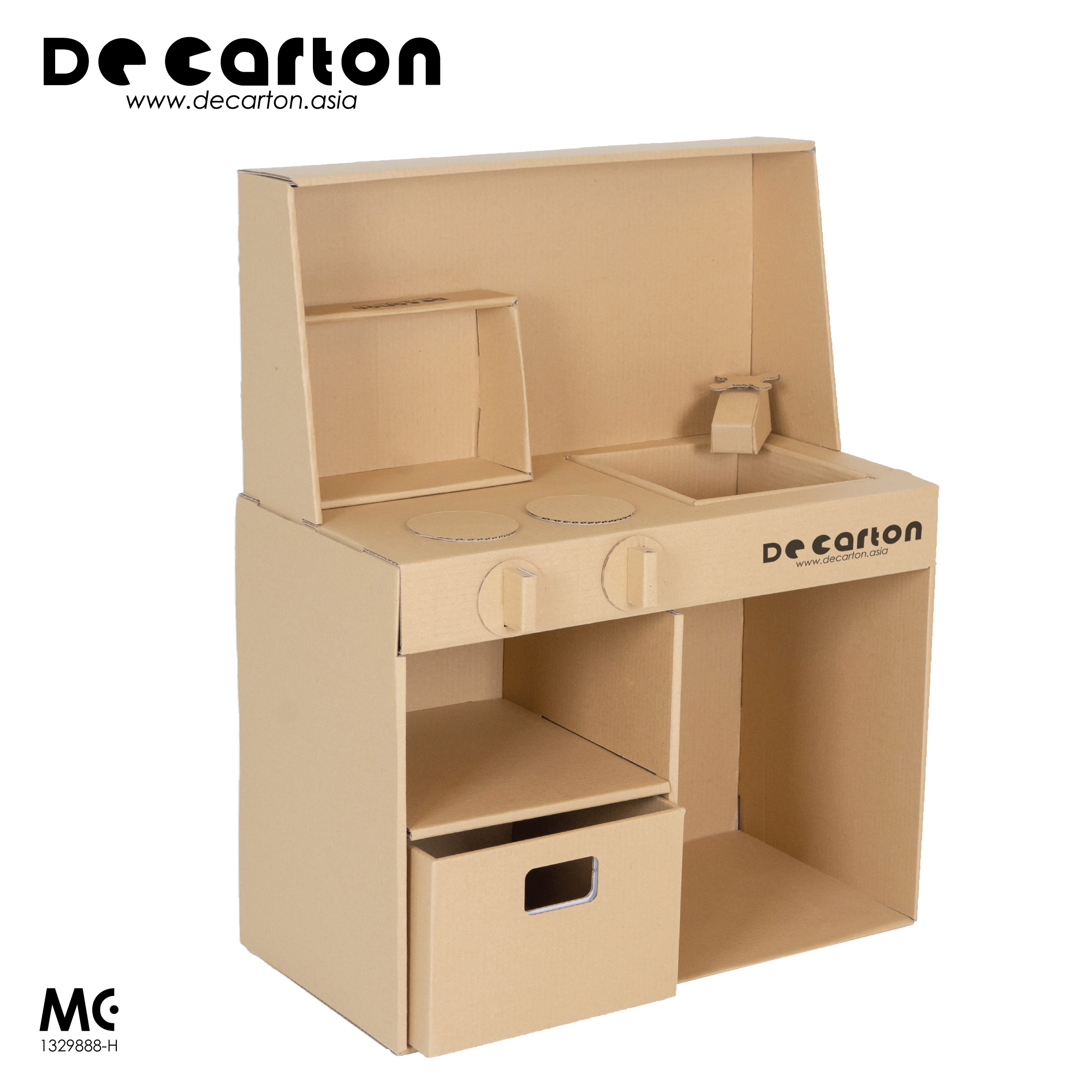 Buy De Carton Cardboard Toy Kitchen As Picture Online Eromman