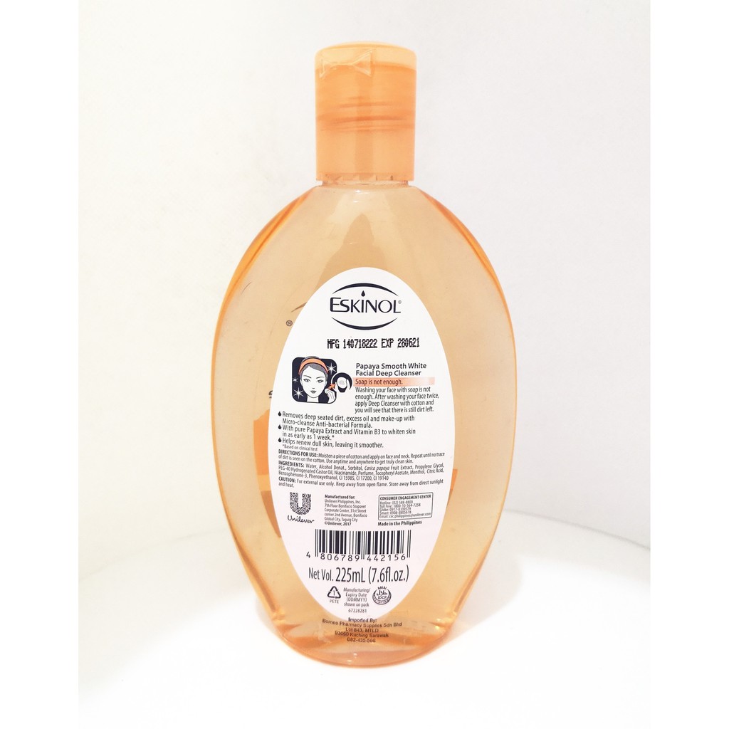 Buy Pronaturepharmacy ESKINOL TONER FACIAL DEEP CLEANSER 225ML Online