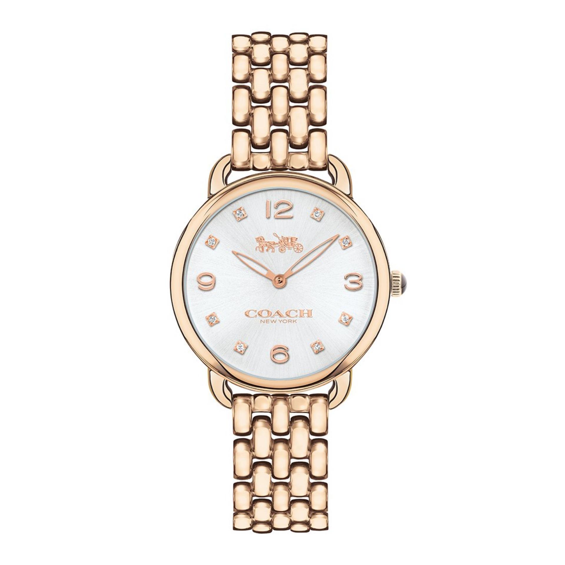 coach delancey rose gold